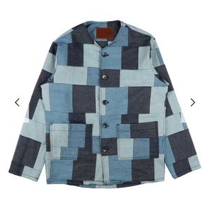NWT - Naked & Famous Denim Indigo Patchwork Chore Jacket